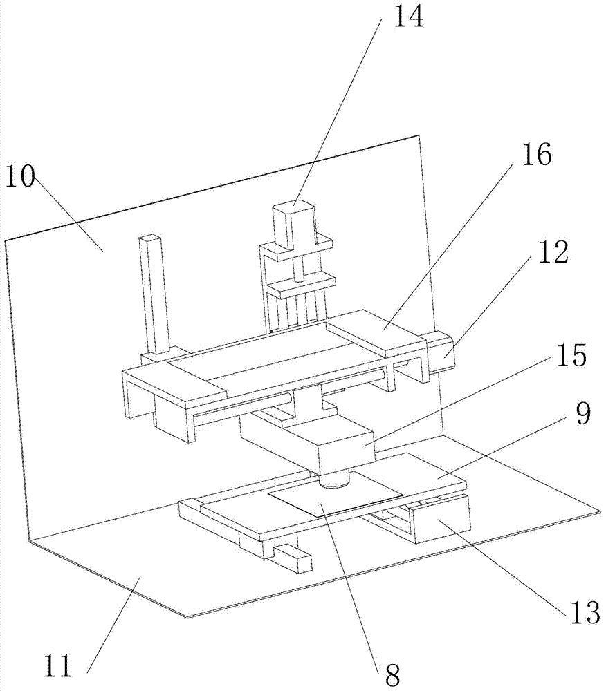 Scanning microwave reflection method carrier recombination life test system and test method