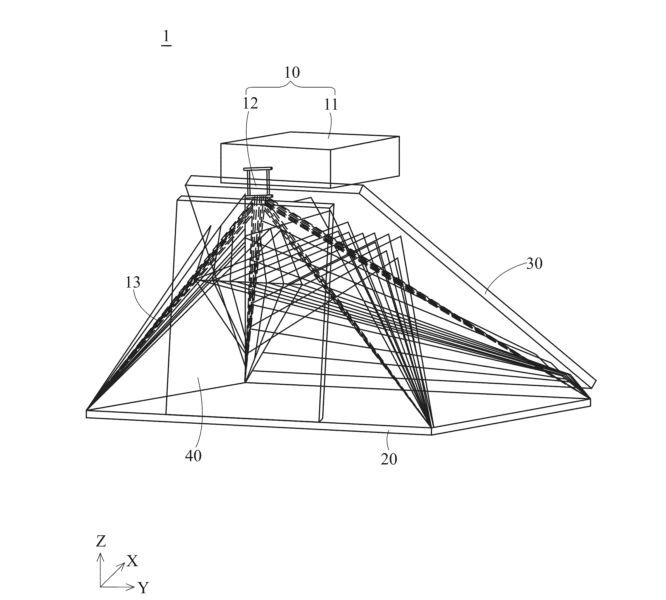 Virtual image displaying system