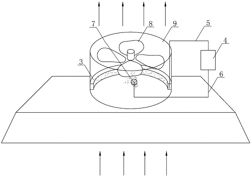Fan anti-sticking oil and oily dirt cleaning device, range hood and method of cleaning range hood