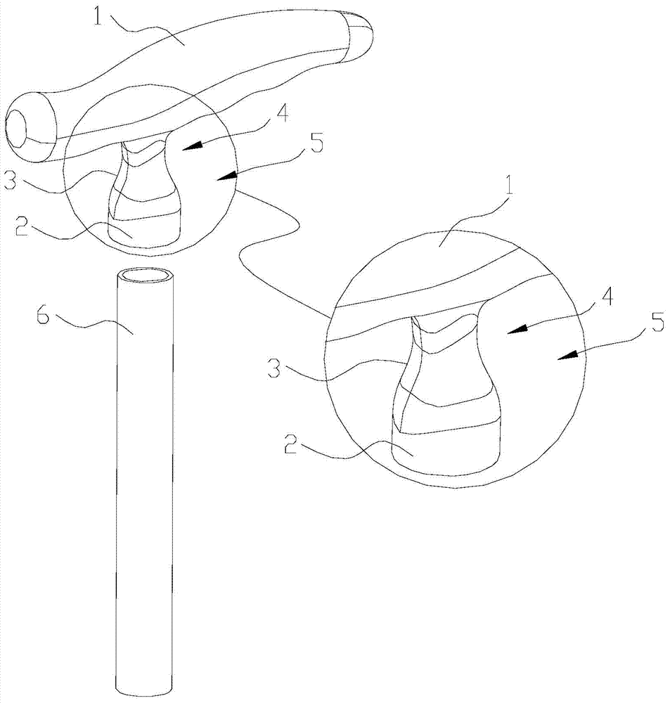 A kind of carbon fiber cane and preparation method thereof