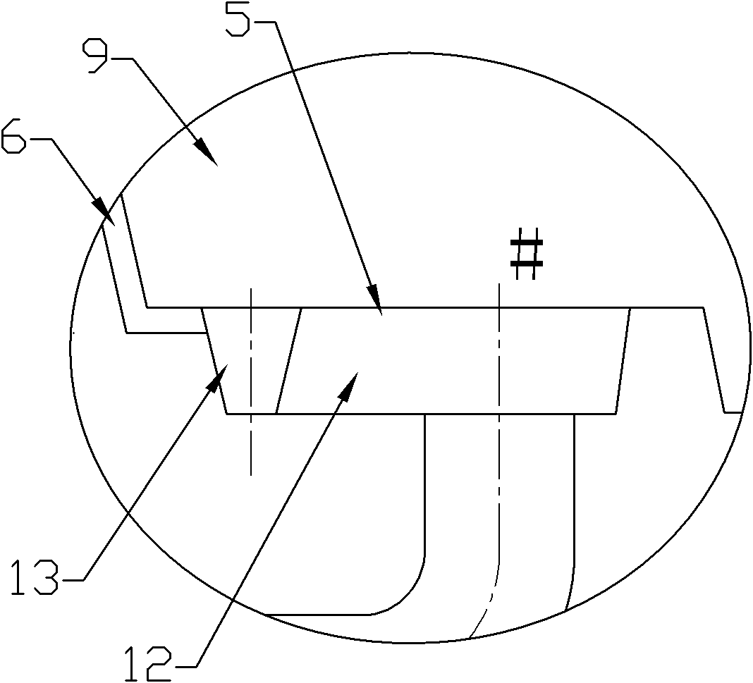 Bottom gating system with ingate in circular cross section