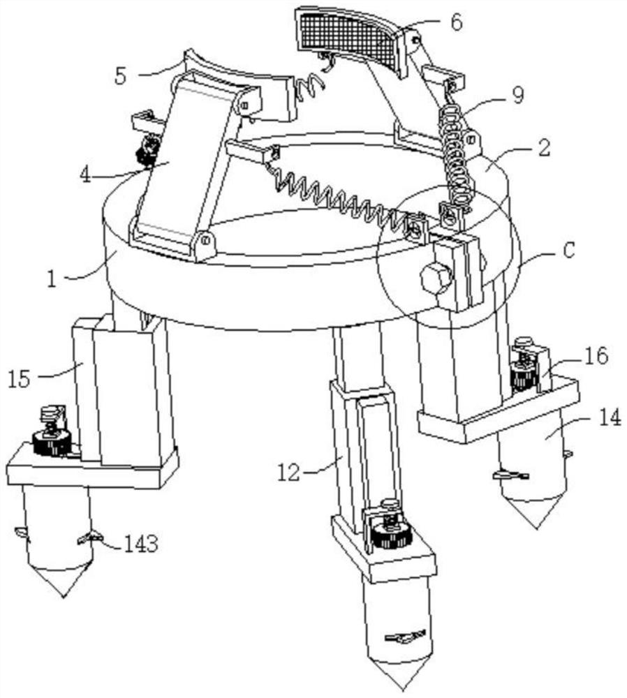 Environment-friendly garden sapling righting device