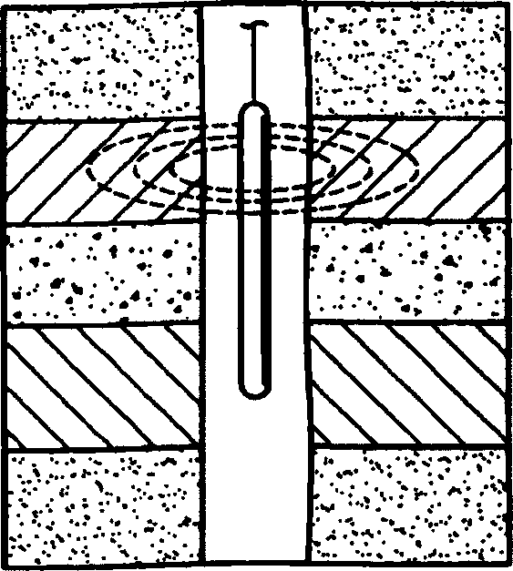 Electromagnetic method for determining dip angles independent of mud type and borehole environment