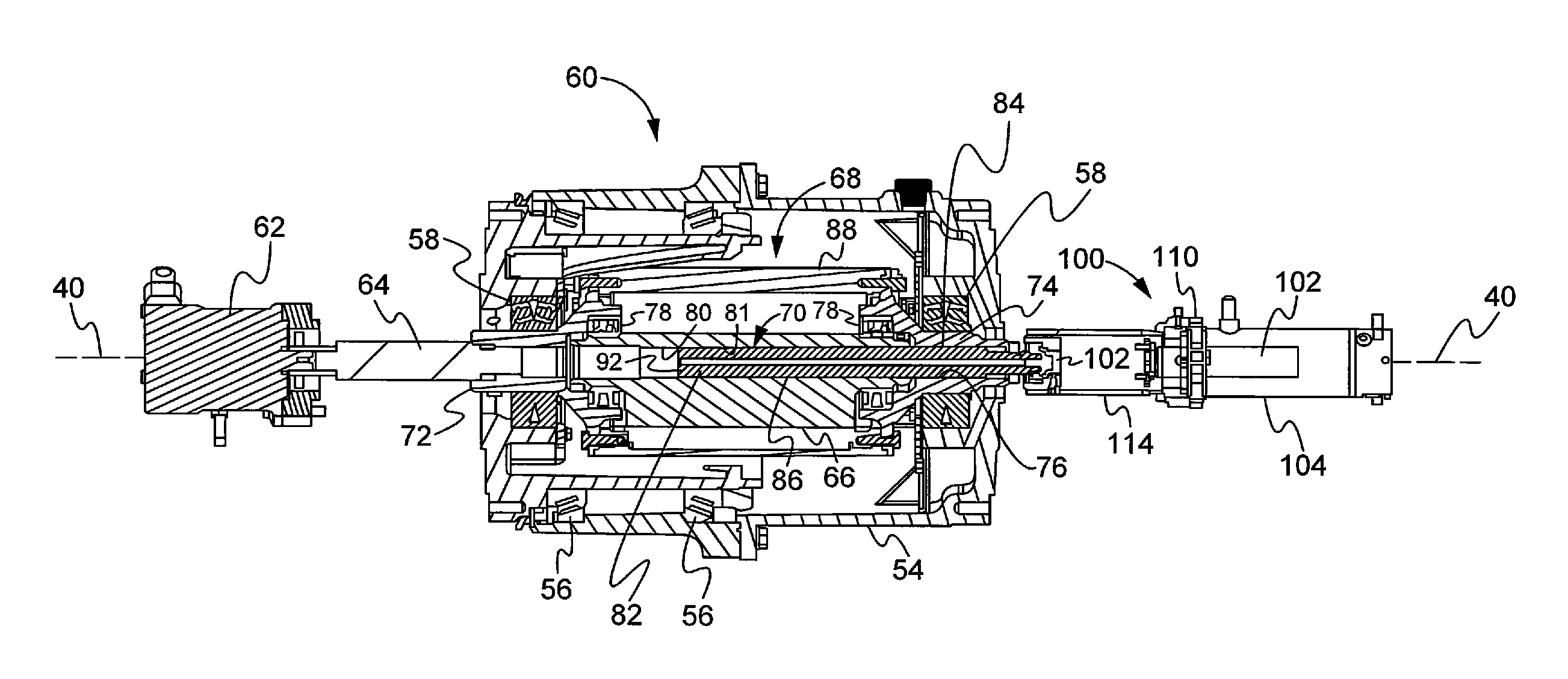 Apparatus for transferring linear loads