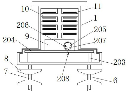 Constant-temperature protection high-voltage transformer with chassis anti-sedimentation structure