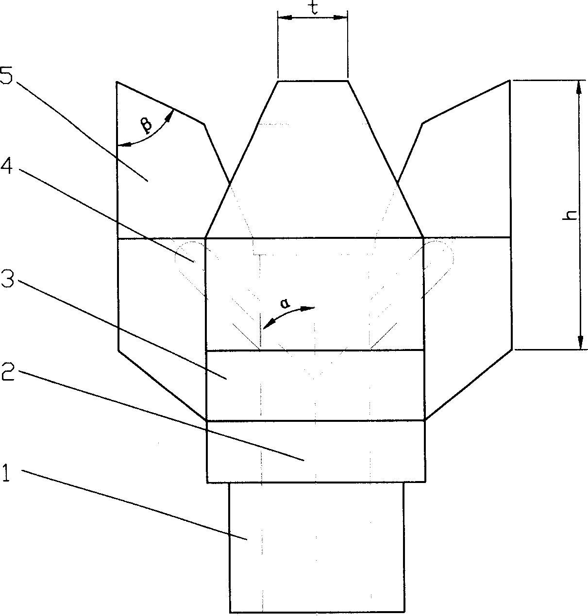 Drill bit for taphole of blast furnace and method for producing same