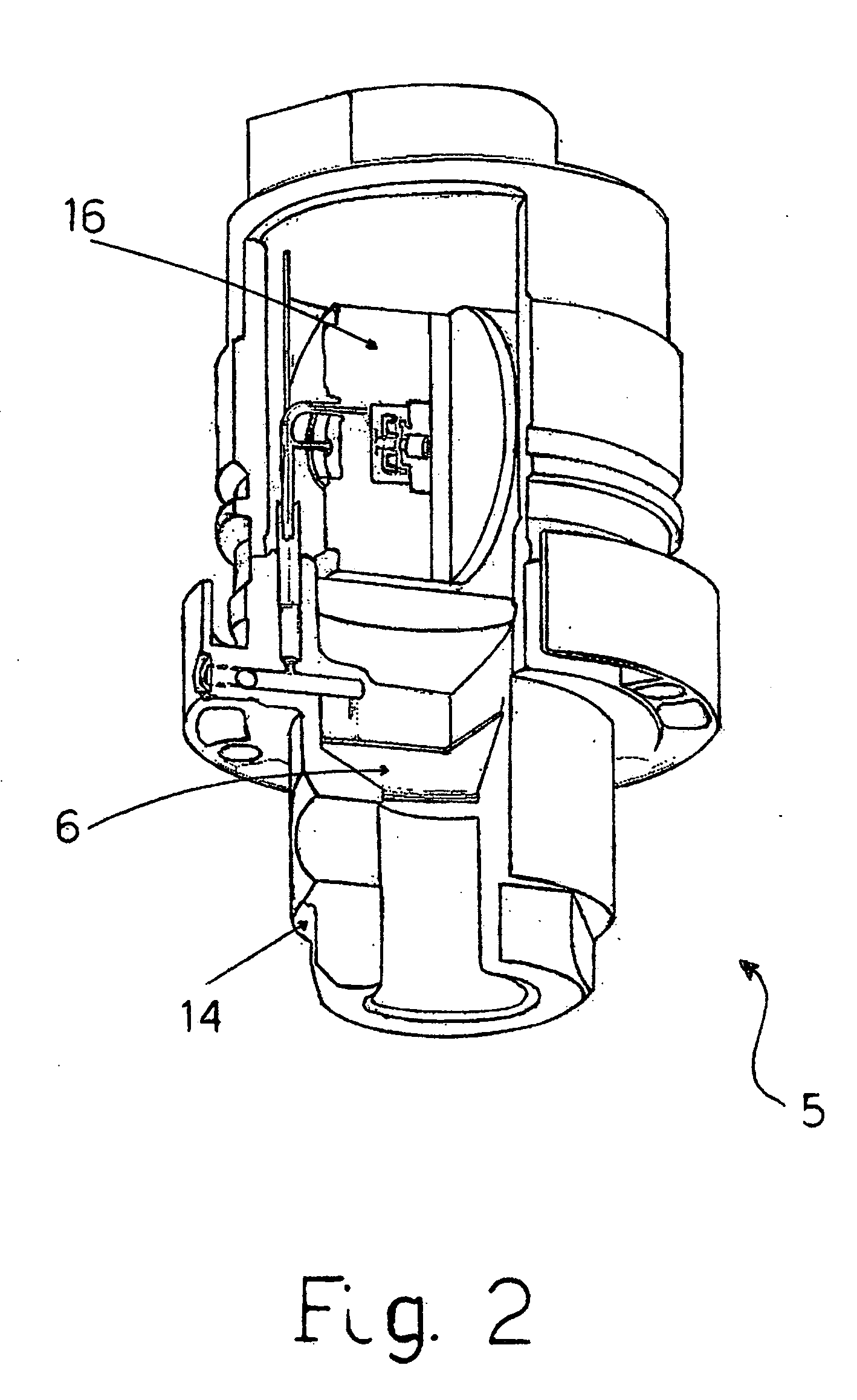Device for detecting the position of a mobile element to which it is coupled and related mobile element
