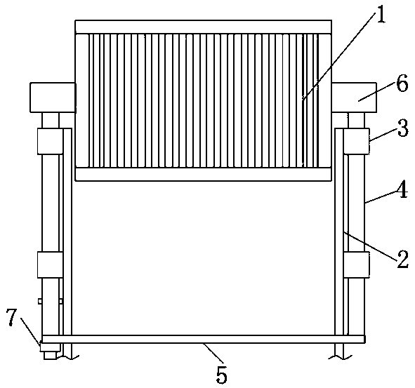 Warp dividing reed applied to warping machine