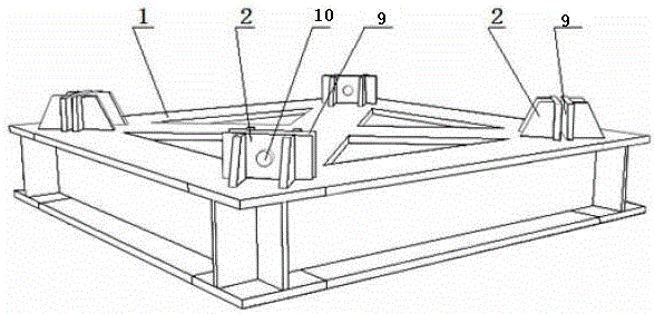 Detachable load-bearing support frame