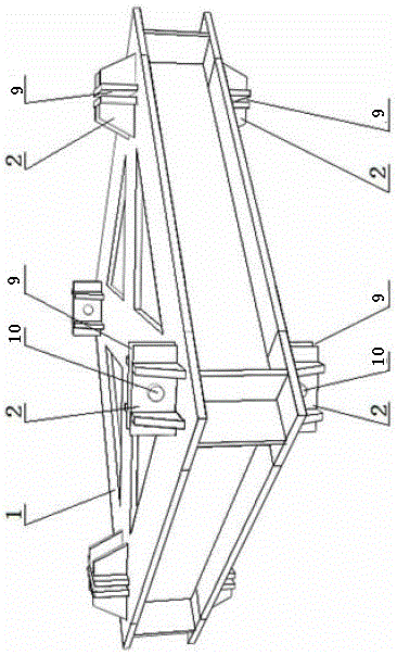 Detachable load-bearing support frame