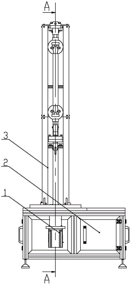 Measuring device for wire drawing pulling force of automobile door lock