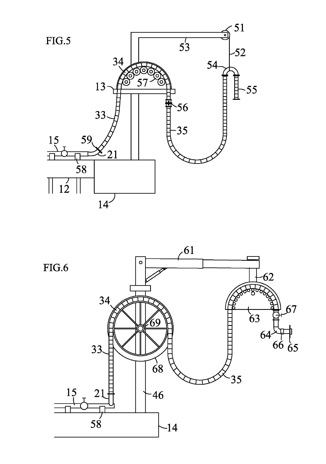 Auto-balancing hose system and method for fluid transfer