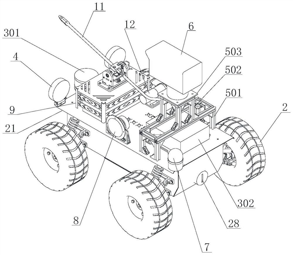 Reconnaissance defense robot and operation method thereof