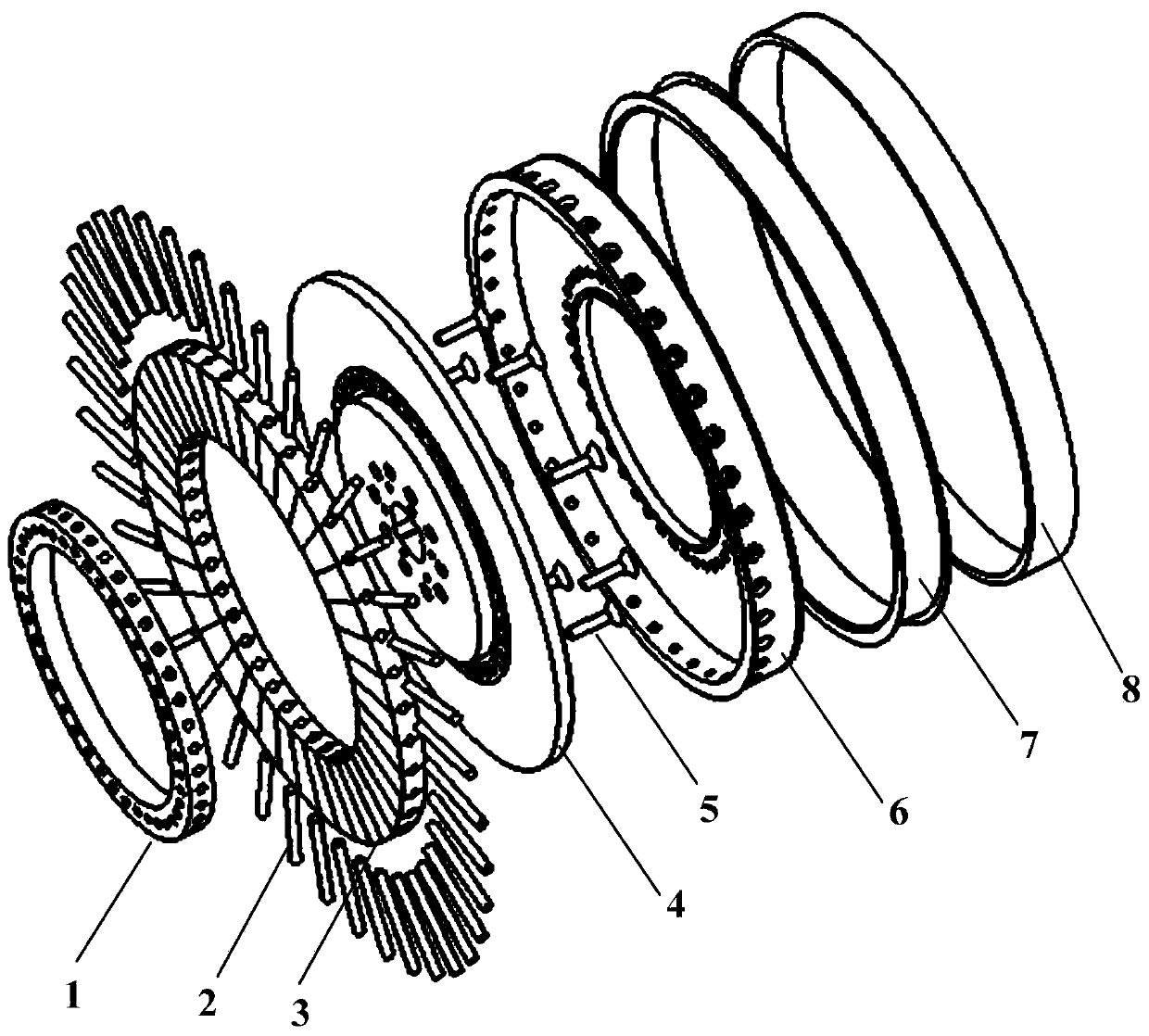 High-strength Halbach permanent magnet array rotor structure