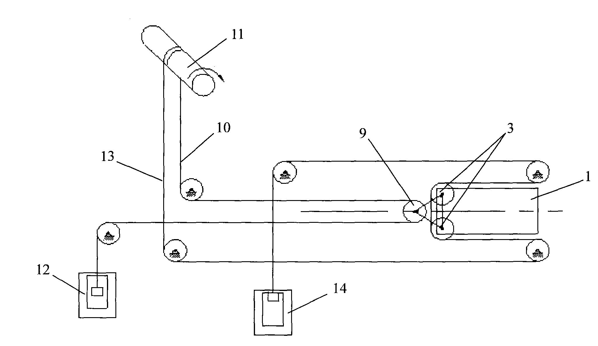Underwater fuel conveying trolley and tipping-over device for pressurized water reactor