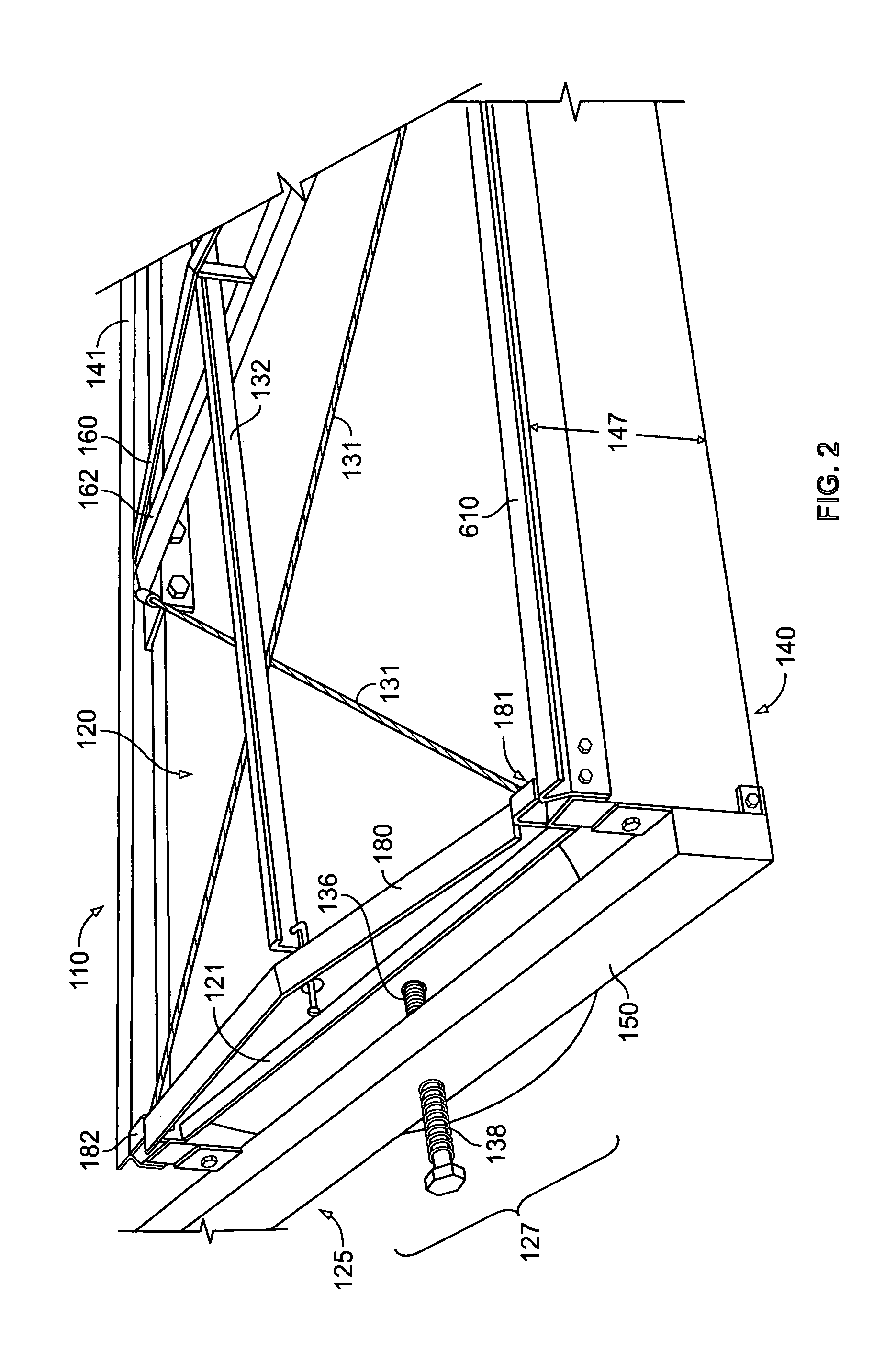 Method for supporting a stretched membrane solar trough collector