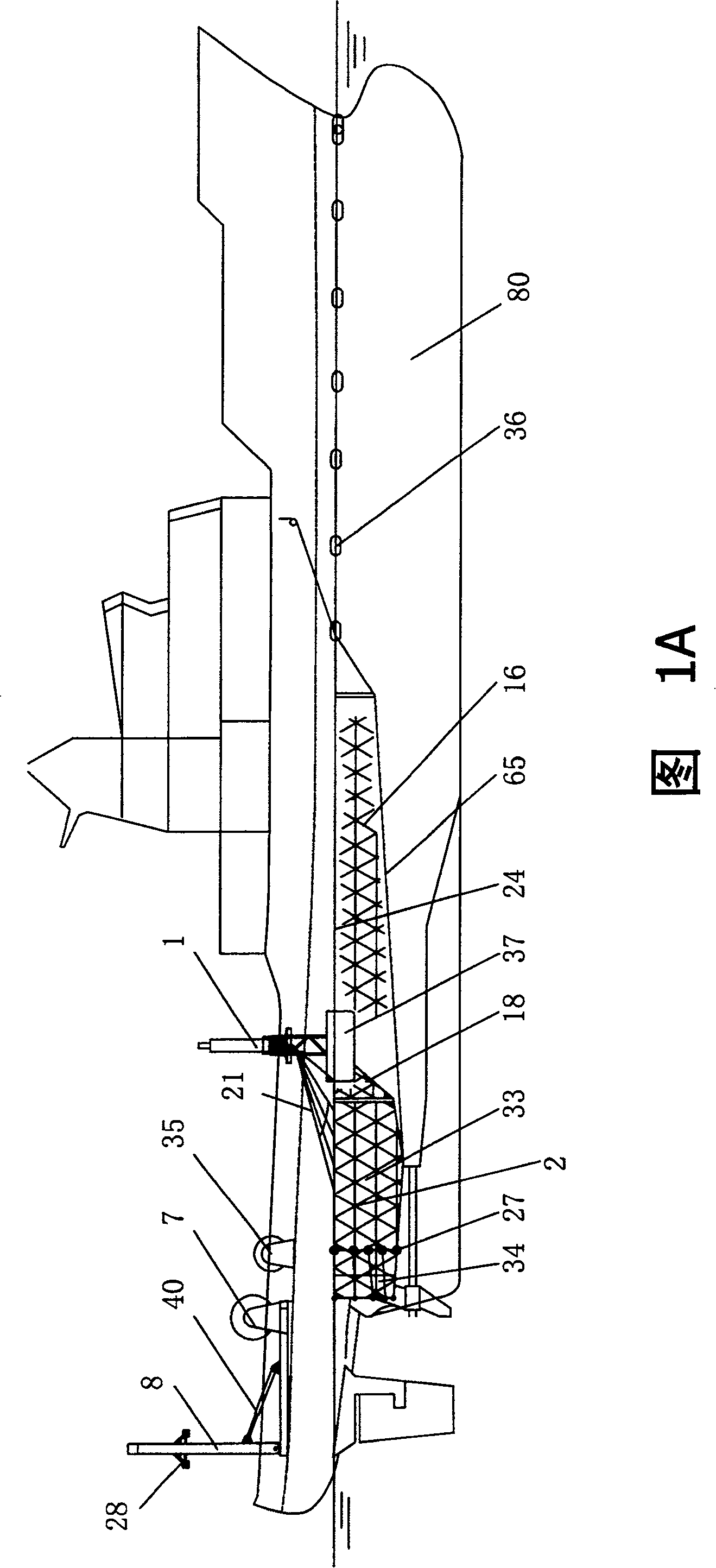 Floater dragging device