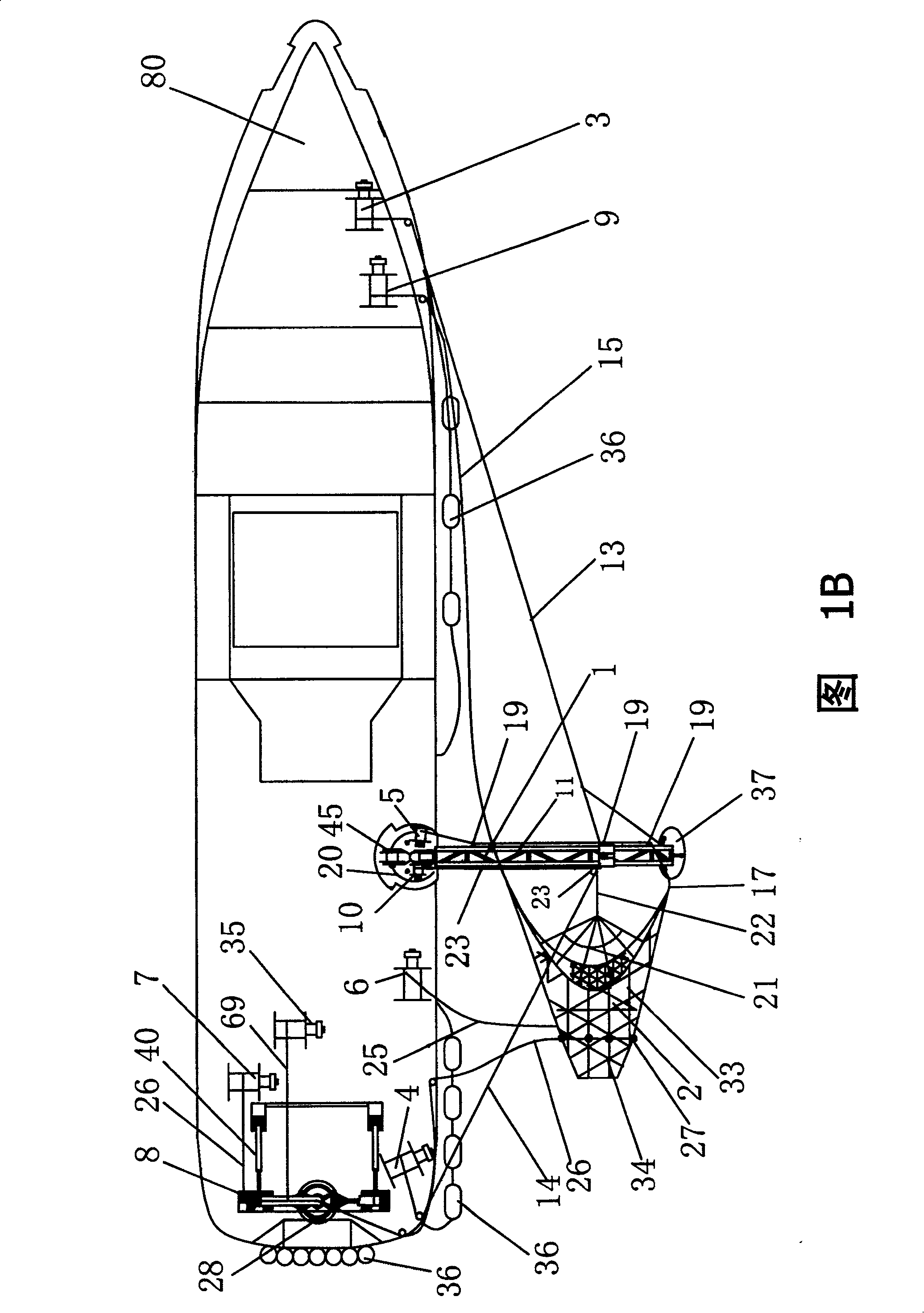 Floater dragging device