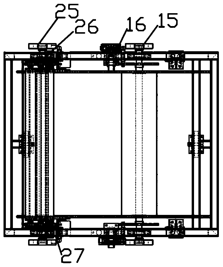 Material storage tool coiling trolley device