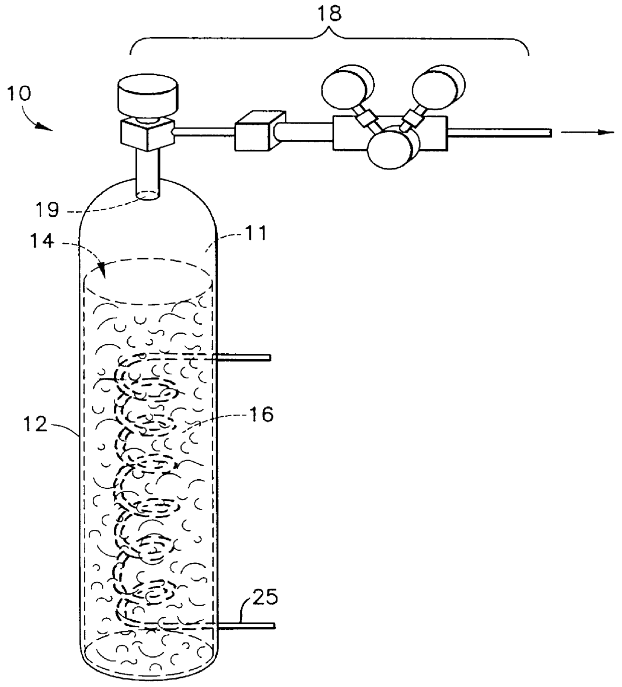 Low concentration gas delivery system utilizing sorbent-based gas storage and delivery system