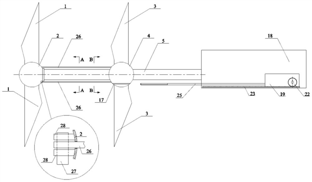 Wind wheel with adjustable blade number and working method thereof