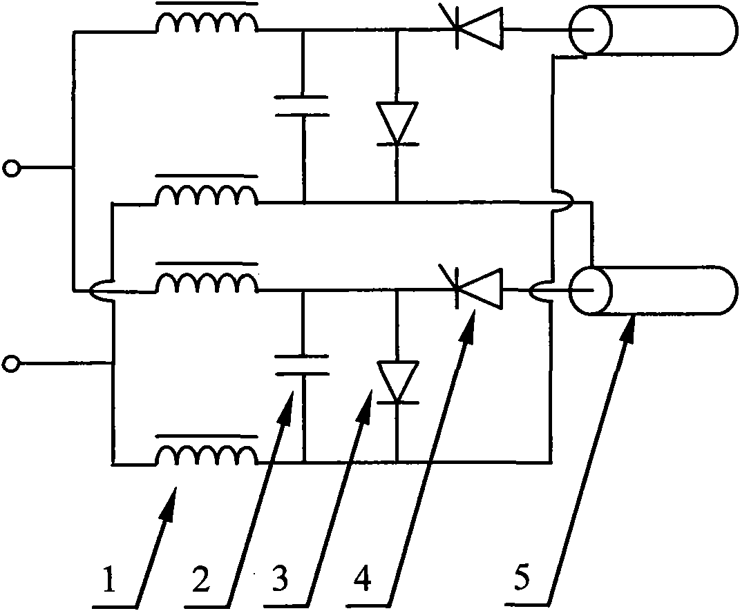 Pulsed-liquid phase discharge system based on multiplex IGCT parallel connection