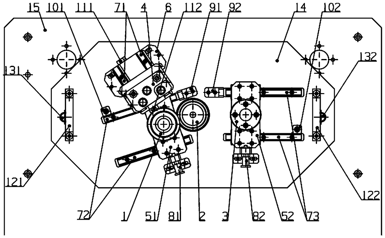 A shaft assembly device for a front-wheel-drive automobile transmission assembly