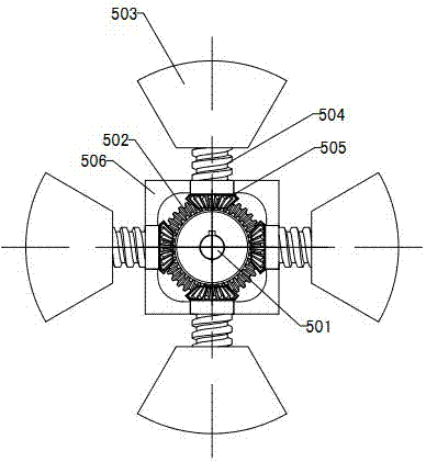 A kind of pvc-o pipe magnetic suction control radial stretching device and its processing method