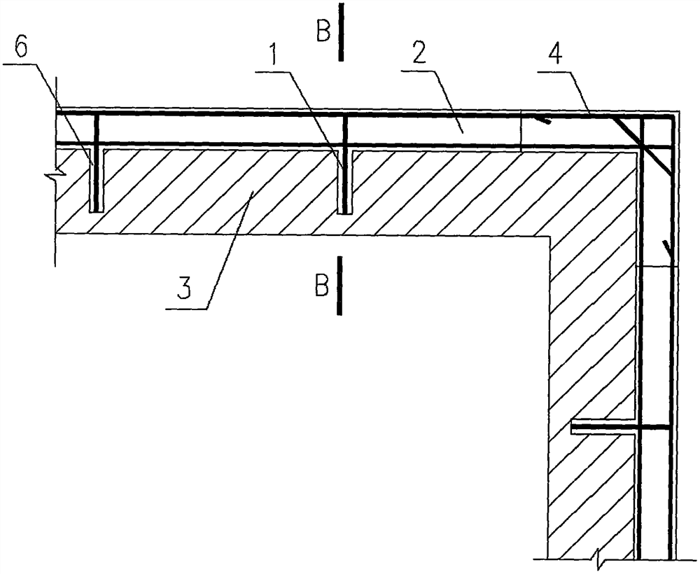 External ring beam and original structure wall body connected through L-shaped anchor bars and construction method