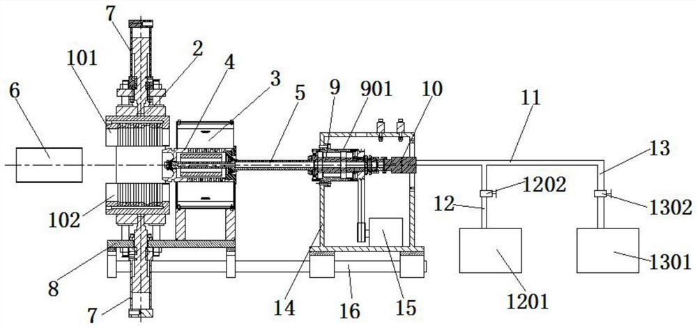 PVC-O pipe fluid blowing-up type bell mouth forming process