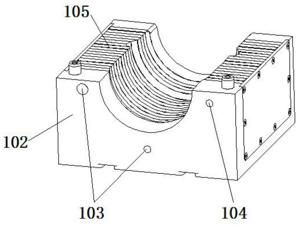 PVC-O pipe fluid blowing-up type bell mouth forming process