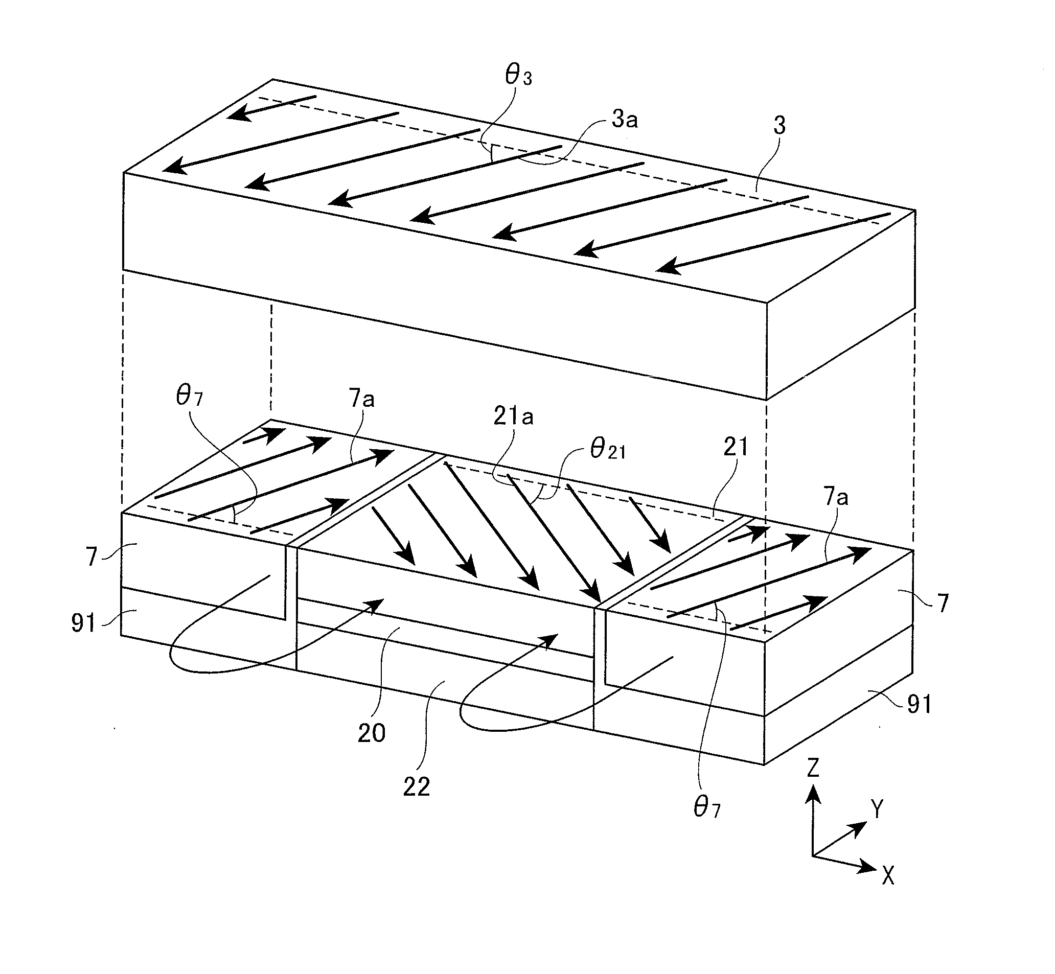 Cpp-type magnetoresistance effect element and magnetic disk device using side shield layers