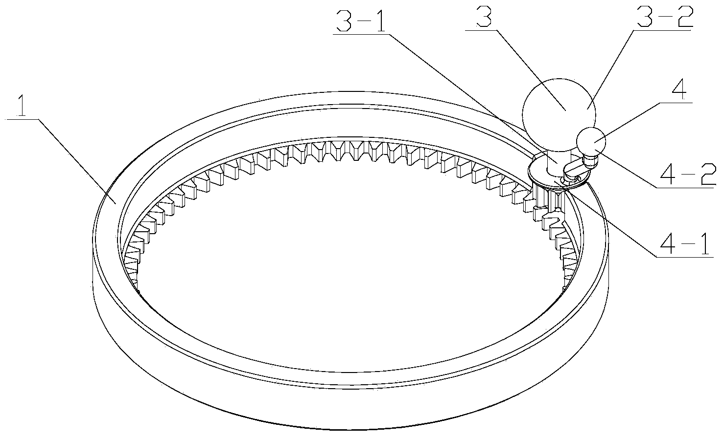 Travel control device for planomiller