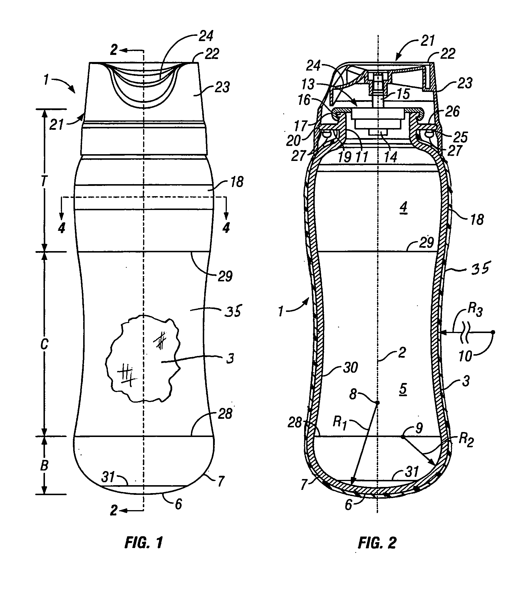 Seal-coated plastic container for dispensing a pressurized product