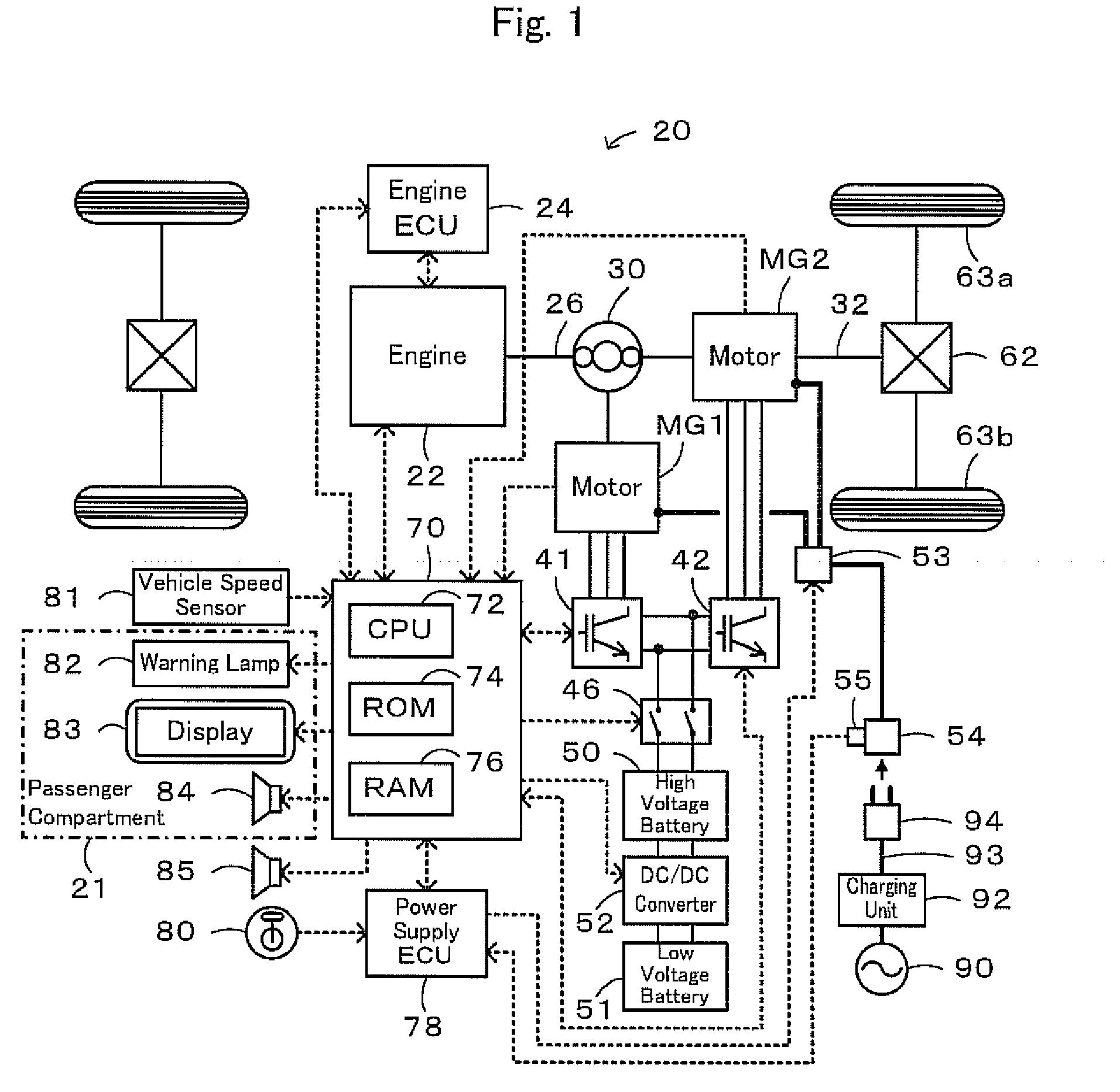 Vehicle, control method of vehicle, and driving apparatus