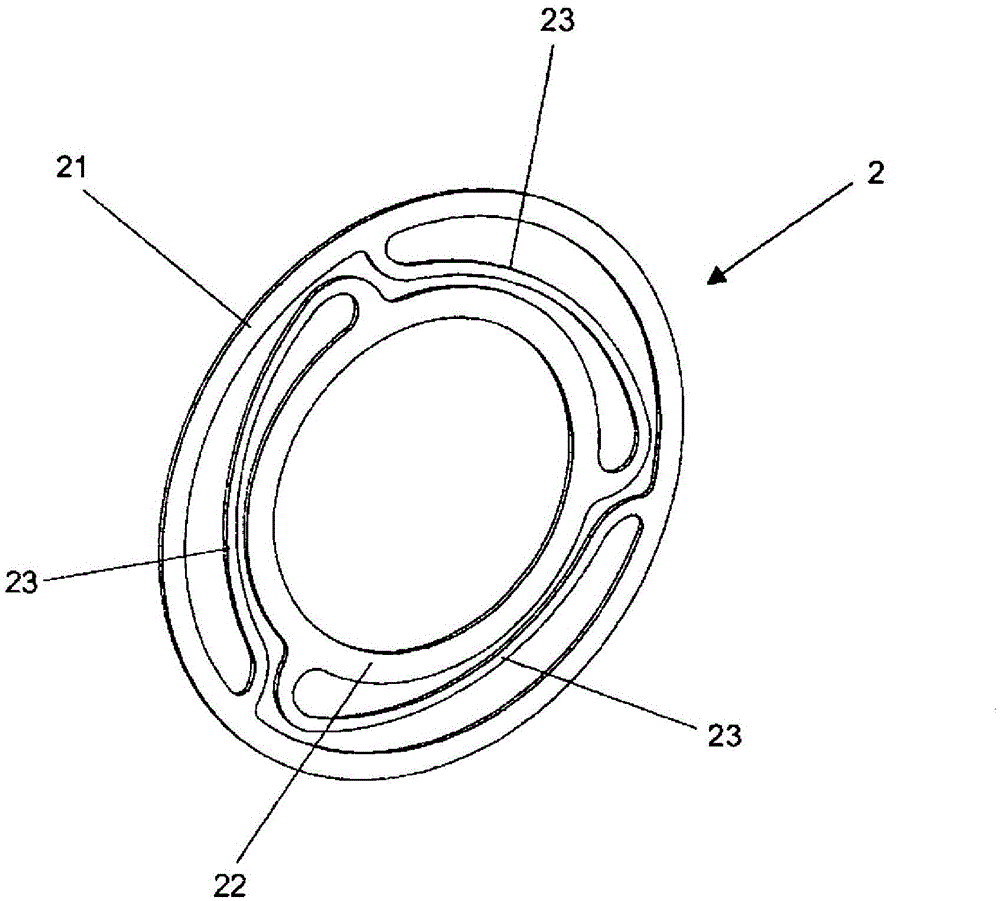 Reciprocating compressor provided with leaf spring