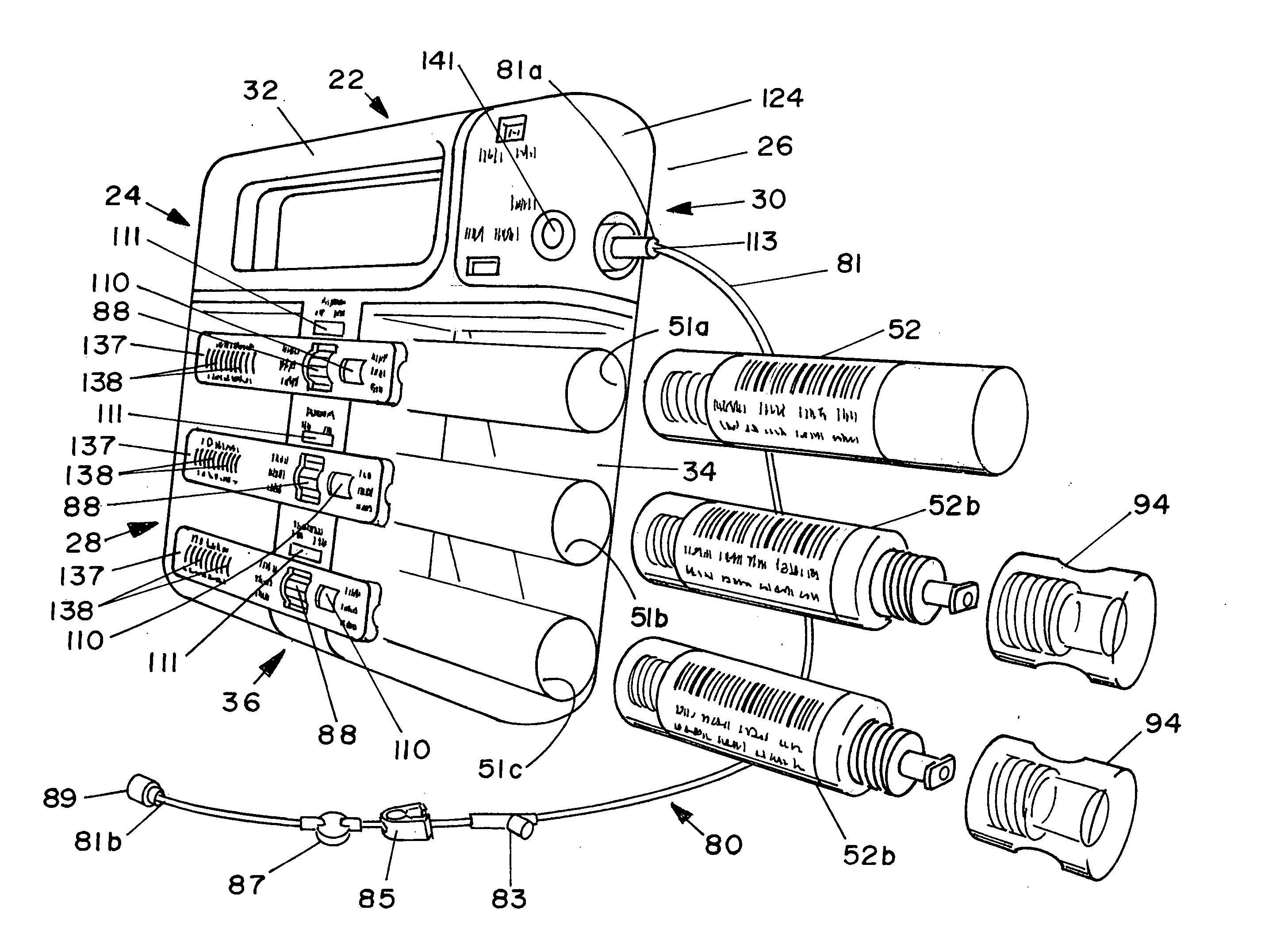 Multichannel fluid delivery device
