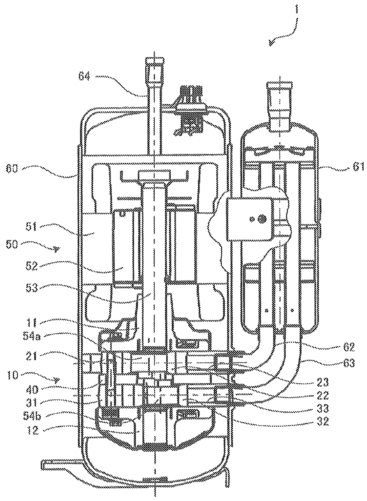 Hermetic compressor having enlarged suction inlet