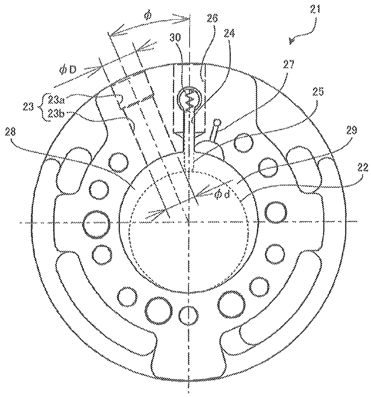 Hermetic compressor having enlarged suction inlet