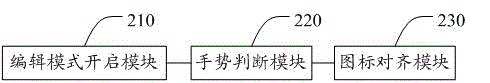 Method and system for automatically aligning desktop icons of mobile terminal