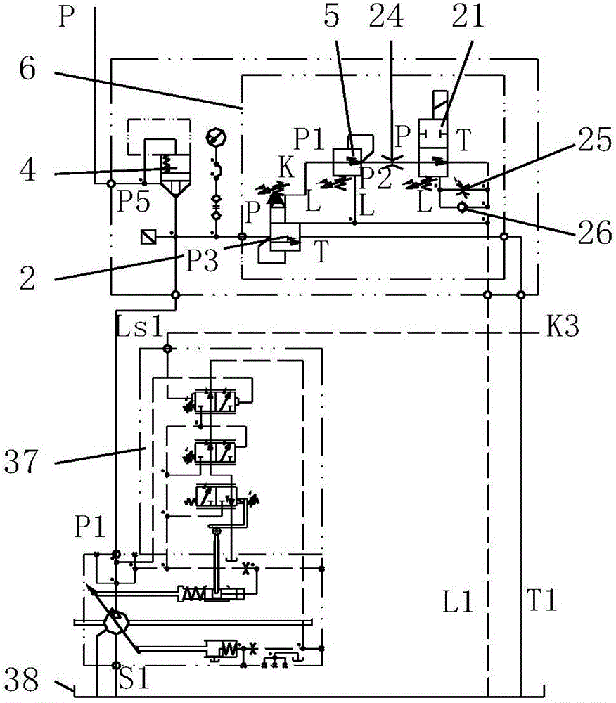 Hydraulic system for pile driving barge