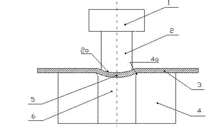 Steel plate surface blind hole punching die