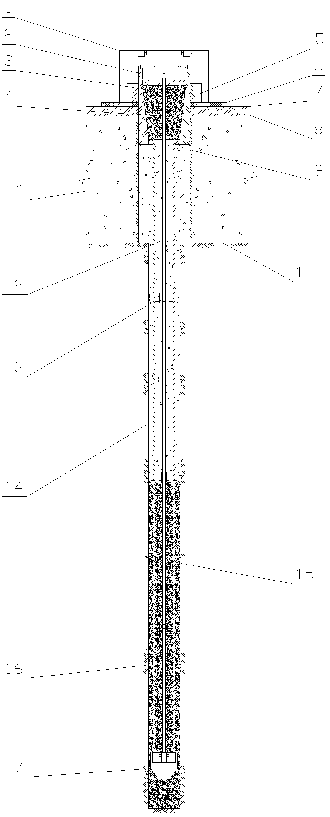 Preparation method of rock bolt system based on fiber reinforced plastic bolt and ultrahigh-performance cement-based bonding and anchoring medium