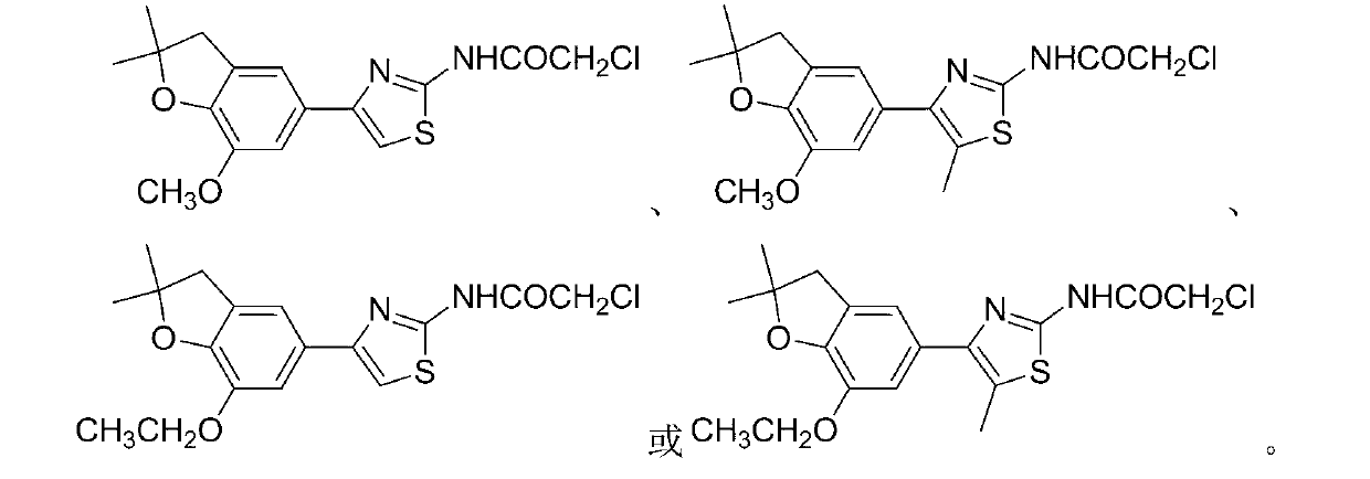 N-[4-(benzofuran-5-yl)thiazole-2-yl] amide as well as preparation method and application for same