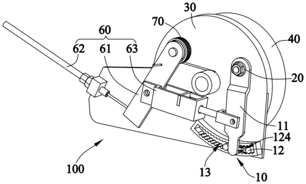 Abrasion compensation mechanism of brake device, brake device and vehicle