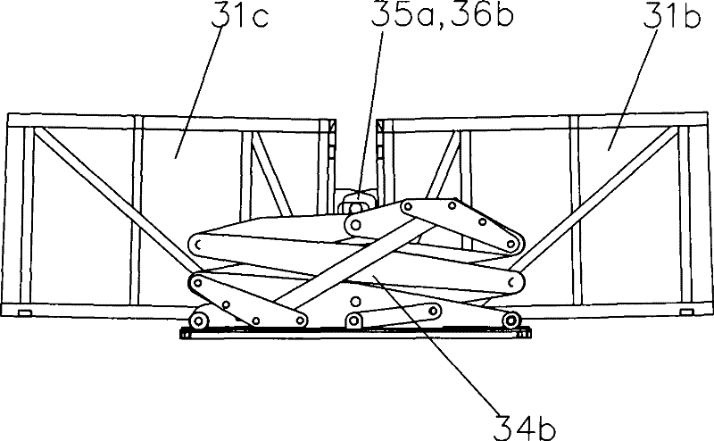Disc-shaped performance stage capable of changing into spherical surface from plane
