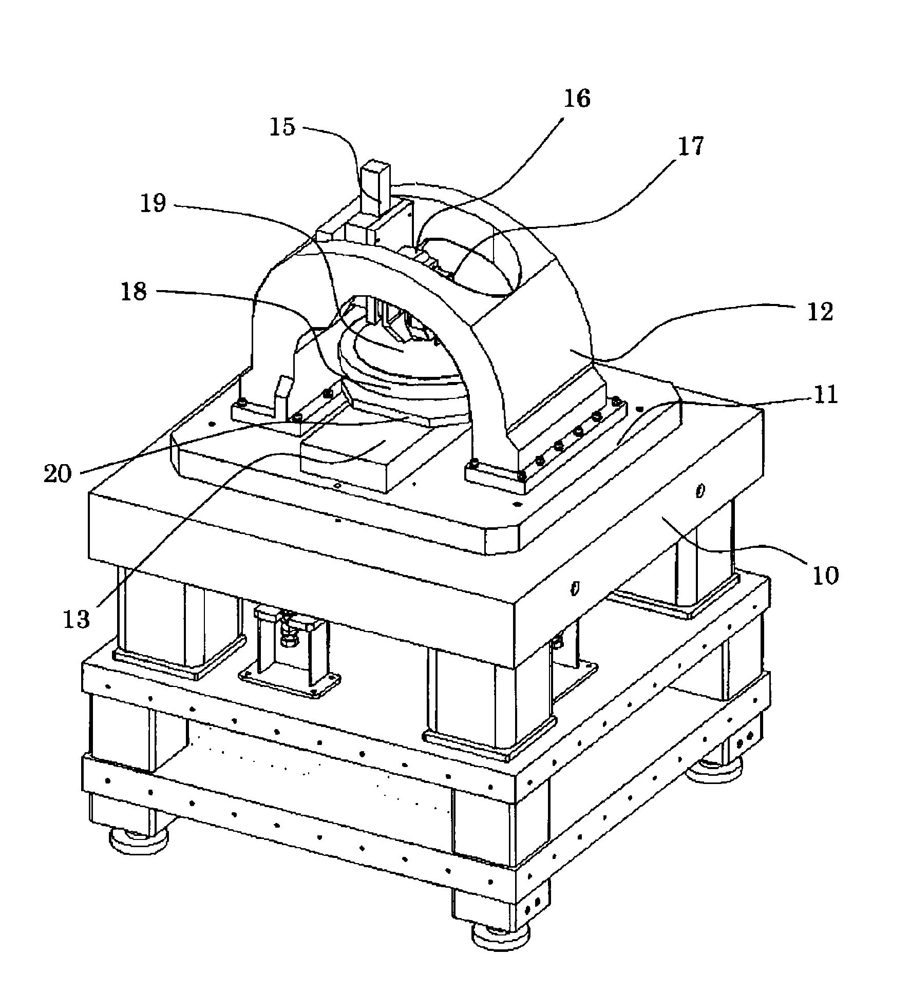 Apparatus structure and scanning probe microscope including apparatus structure