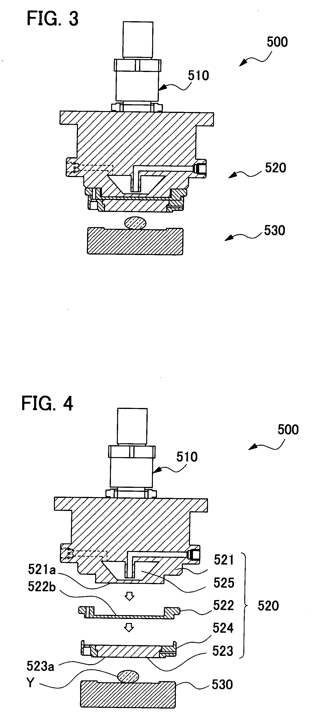 Glass forming apparatus and glass forming method