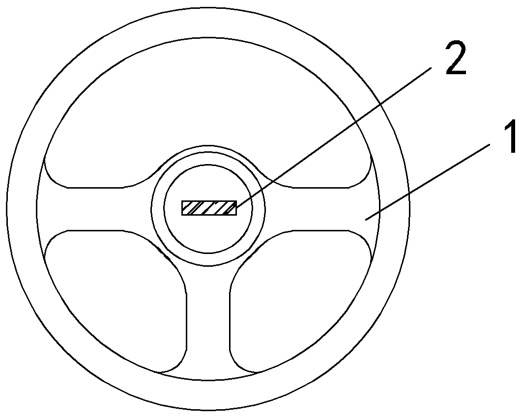 Automobile steering wheel capable of displaying tire pressure