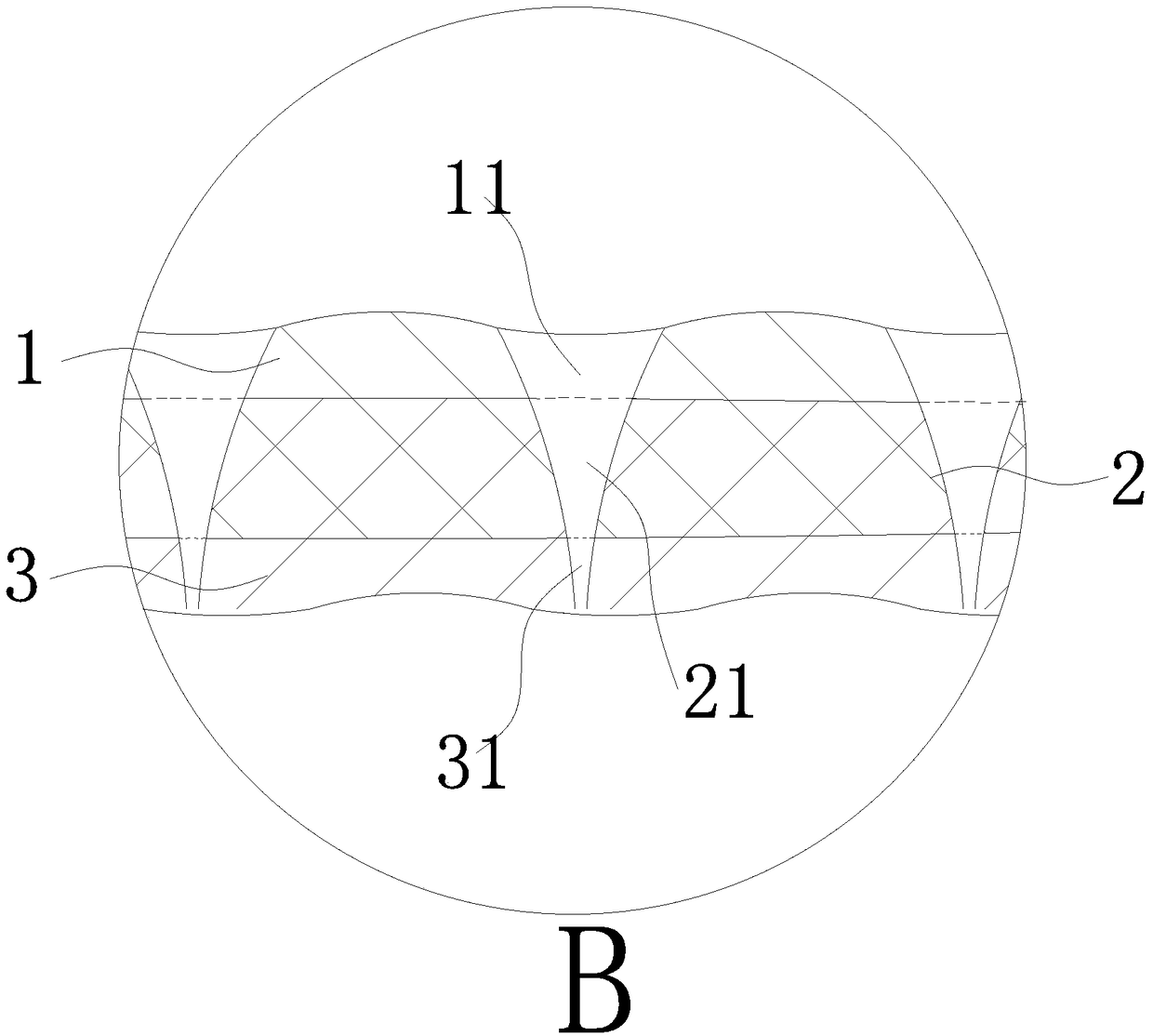 Multilayer concave-convex embossed non-woven fabric and production method thereof
